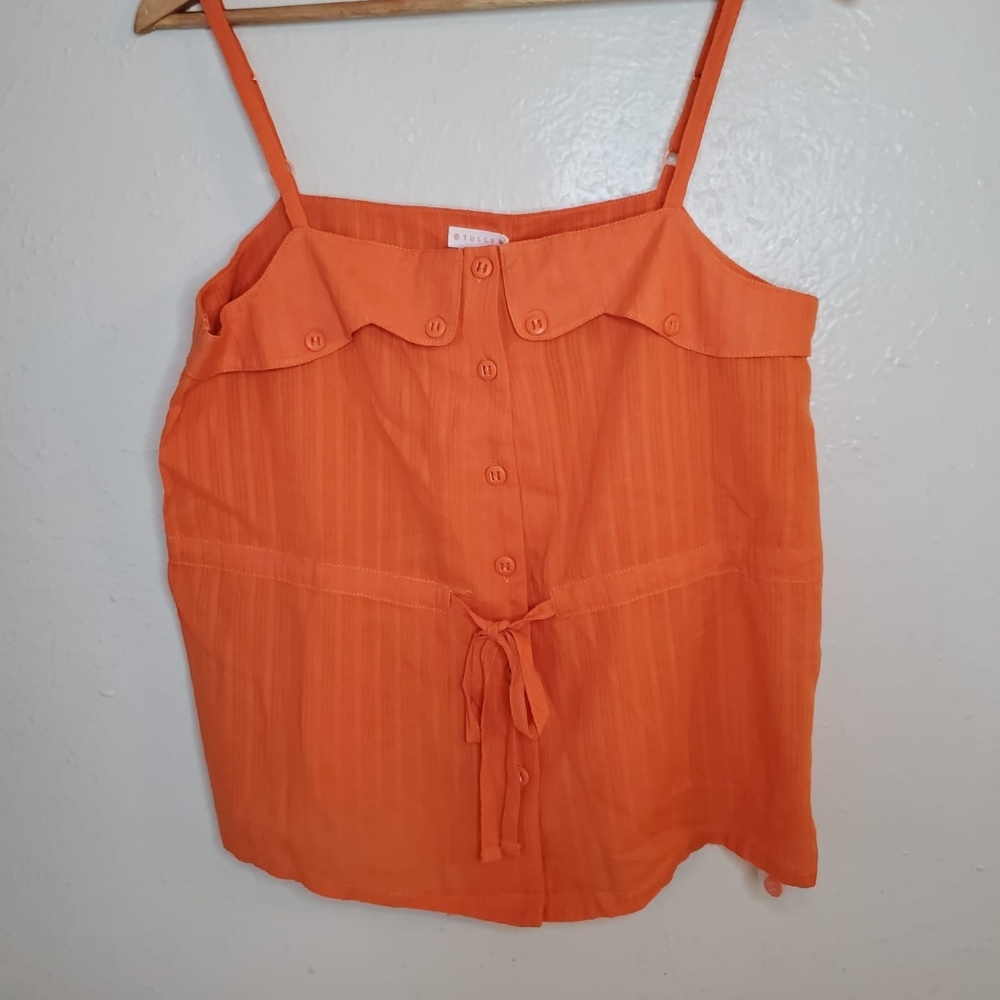 Tulle Top Orange